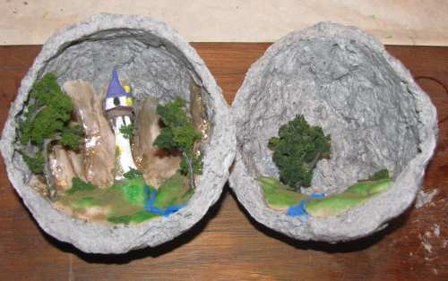 The Completed Geode Diorama