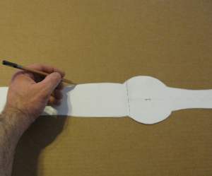 Trace onto cardboard