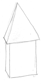 illustration of a cardboard structure