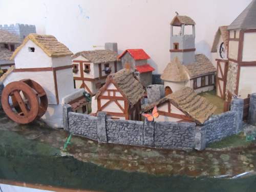 The completed medieval village