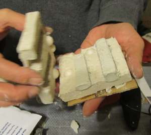 Remove the cast parts from the mold