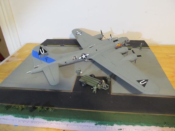 The completed airfield diorama