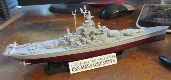 Model of the USS Massachusetts