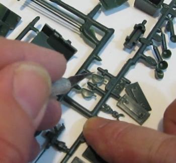 cut parts from sprue