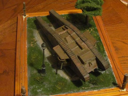 overhead view of the diorama