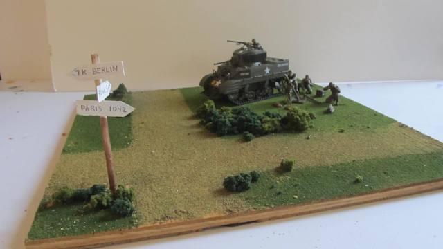 The completed diorama