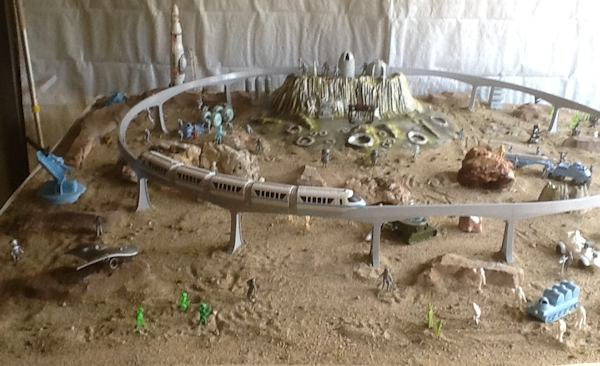 The completed diorama