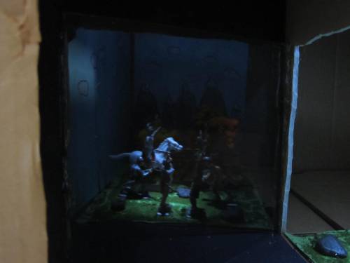 Completed Pepper's Ghost Box Diorama