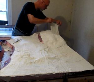 second layer of plaster cloth 