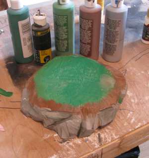 The painted base