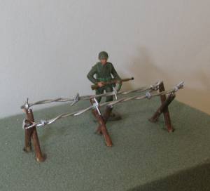 model barbed wire