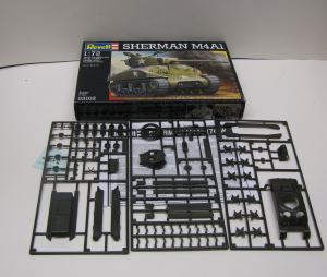 The Box and the parts for the model
