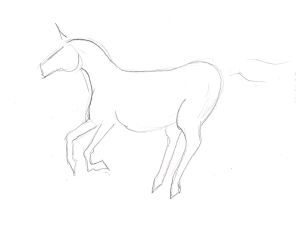 unicorn sketch