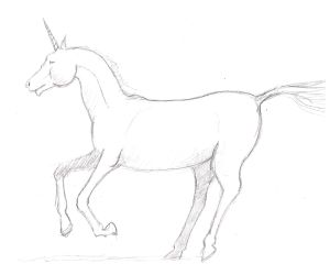 unicorn drawing finished