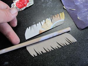 how the feathers attach