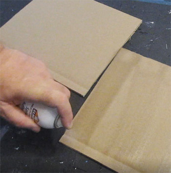 Applying an even coat of adhesive