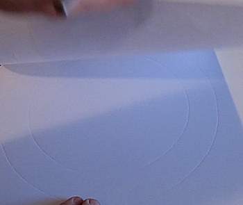 The indents in the foam board
