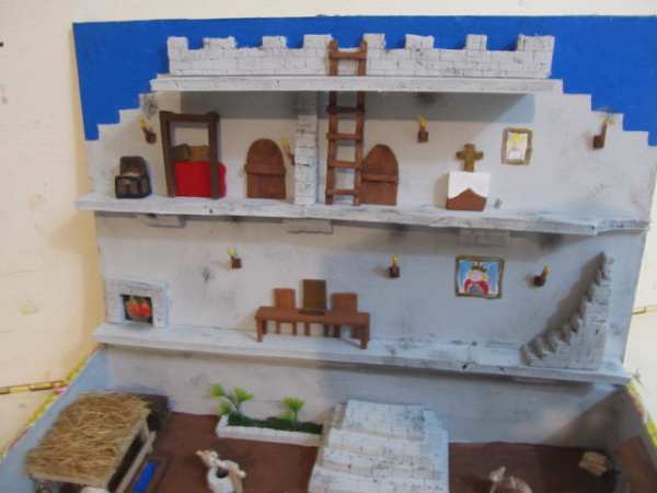 the top section of the cigar box castle