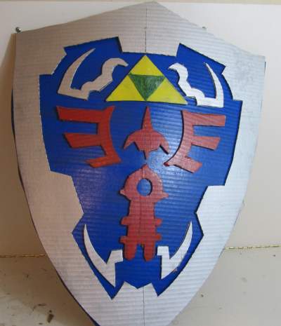 The completed hylian shield