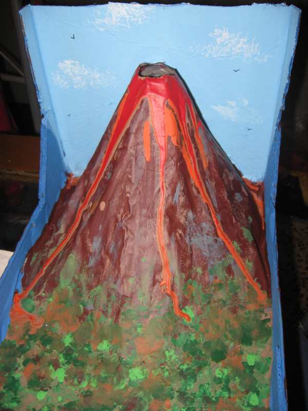 realistic volcano