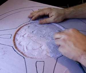 continue carving the dome