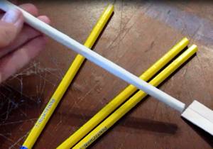 tape four pencils