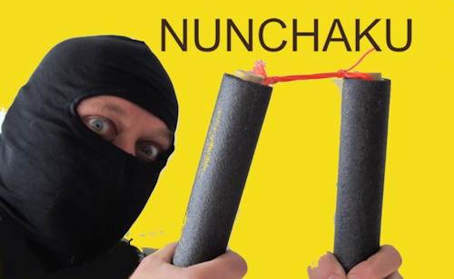 A ninja with Nunchaku