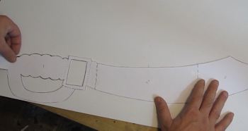 Place and trace on foam board
