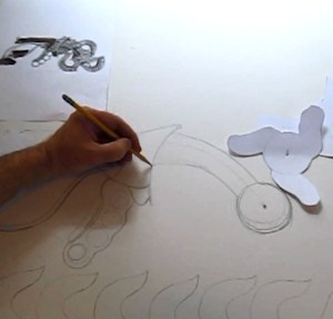 drawing the parts