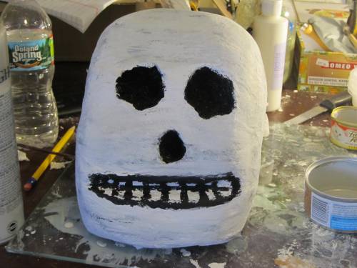 finished skull project