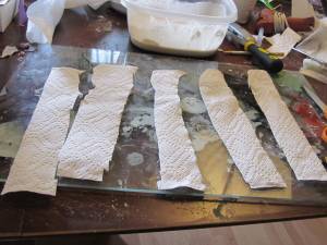 paper towel strips