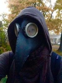 A plague mask