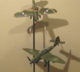 aerial battle diorama