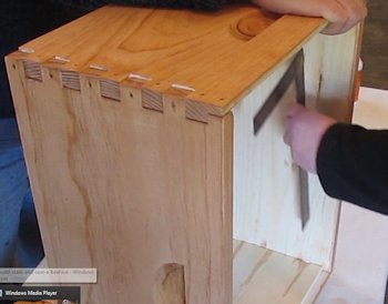 Use a carpenter's square to check assembly