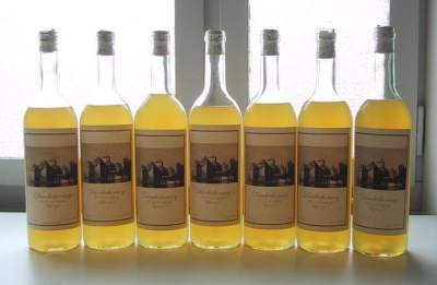 Seven bottles of home made mead
