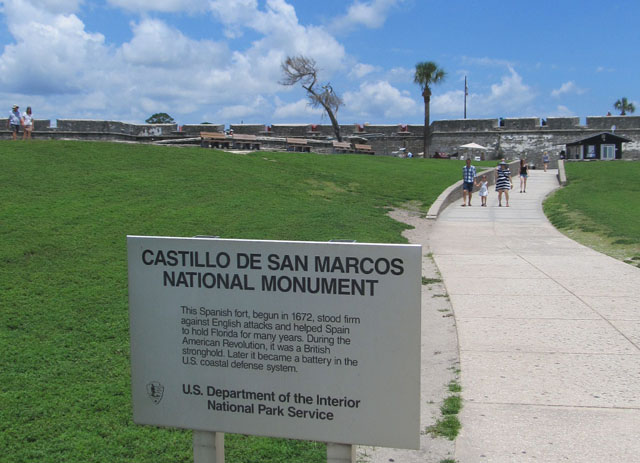 Sign of Castillo De San Marcos
