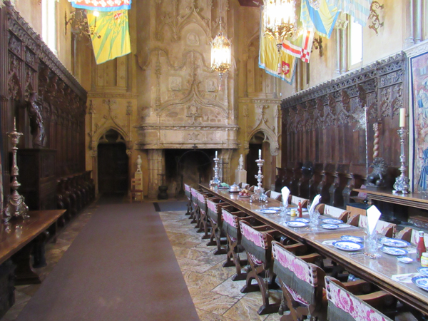 A Dining Room inside Hearst Castle