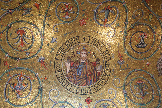 Gold mosaic work