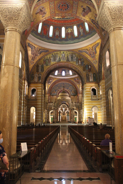 Overall picture of inside the basilica