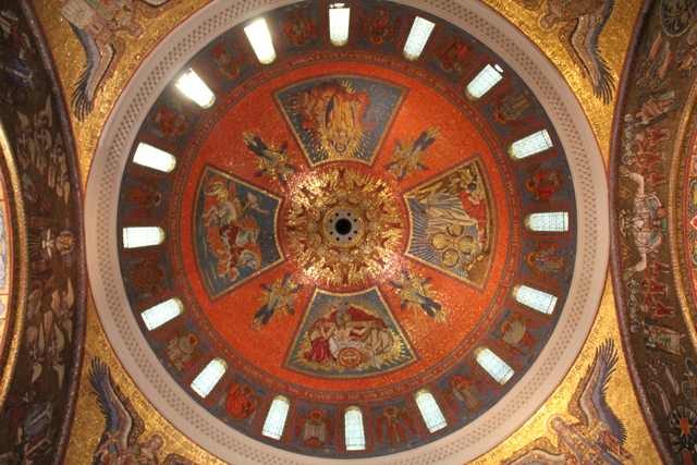 mosaic inside the basilica
