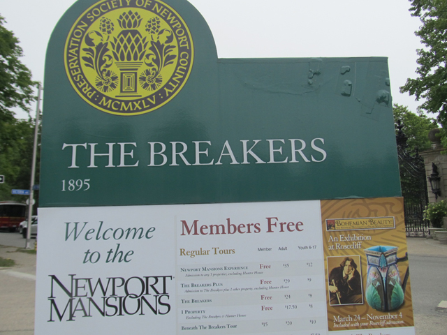 The Breakers in Newport Placard