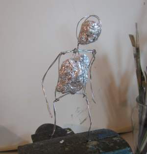 Fill the armature with foil
