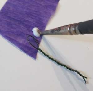 Glue to larger hoop