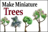 Make trees out of sponge