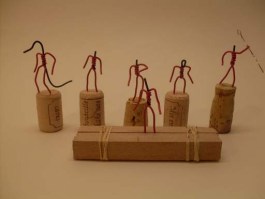 Using corks to hold your miniatures