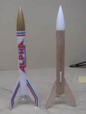 Estes Alpha model rocket