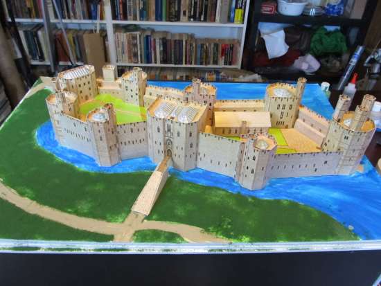 caernorvan castle diorama completed