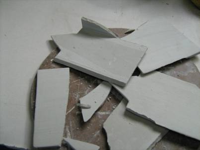 broken Clay pieces