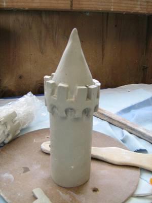 how to make a model castle out of clay