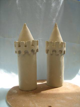 how to make a model castle out of clay